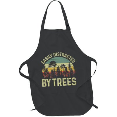 Easily Distracted By Trees Funny Tree Planting Trees Apron