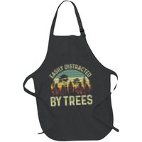 Easily Distracted By Trees Funny Tree Planting Trees Apron