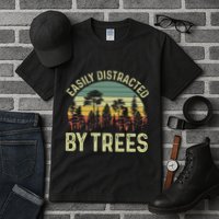 Easily Distracted By Trees Funny Tree Planting Trees Tall T-Shirt