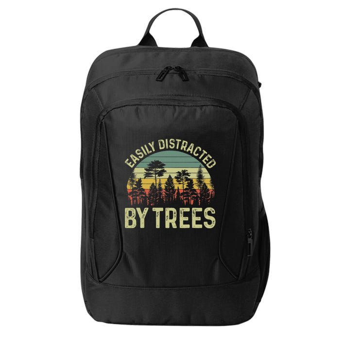 Easily Distracted By Trees Funny Tree Planting Trees City Backpack