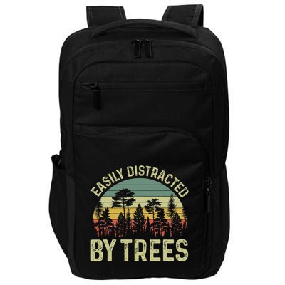 Easily Distracted By Trees Funny Tree Planting Trees Impact Tech Backpack