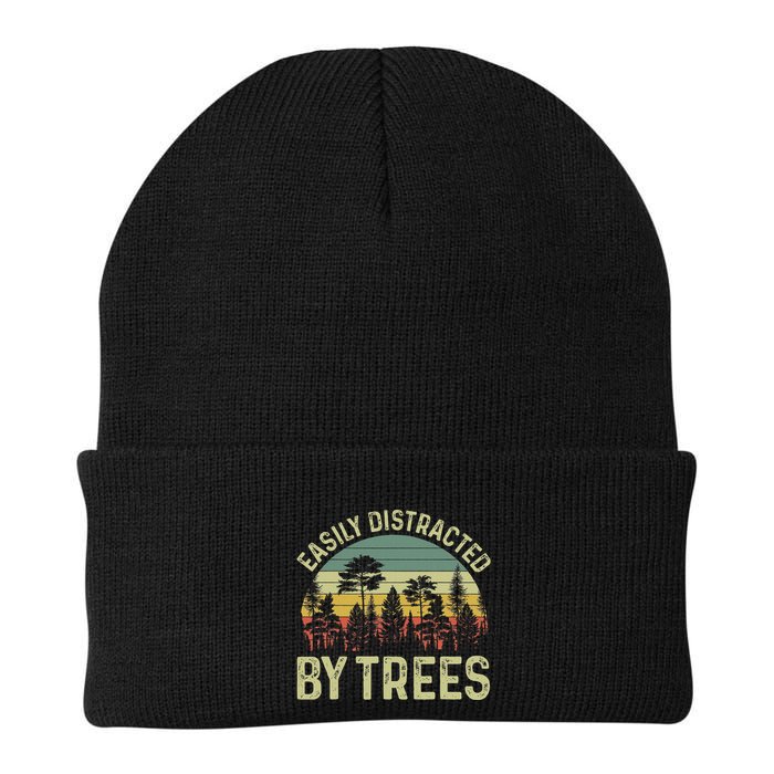Easily Distracted By Trees Funny Tree Planting Trees Beanie
