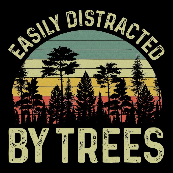 Easily Distracted By Trees Funny Tree Planting Trees Baby Bodysuit
