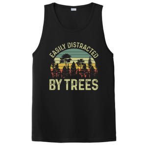 Easily Distracted By Trees Funny Tree Planting Trees PosiCharge Competitor Tank