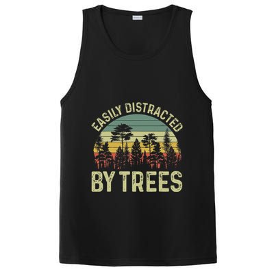 Easily Distracted By Trees Funny Tree Planting Trees PosiCharge Competitor Tank