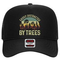 Easily Distracted By Trees Funny Tree Planting Trees Trucker Hat