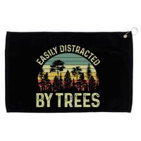 Easily Distracted By Trees Funny Tree Planting Trees Grommeted Golf Towel