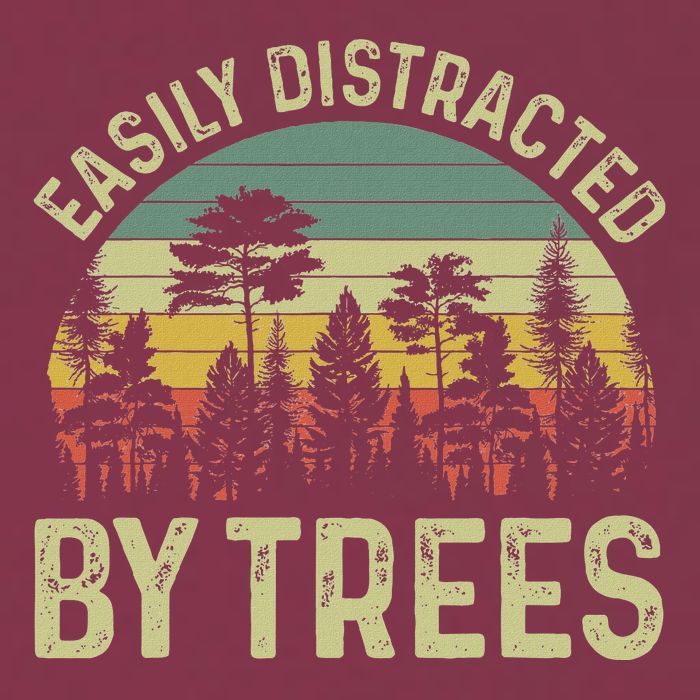 Easily Distracted By Trees Funny Tree Planting Trees 16oz Travel Tumbler