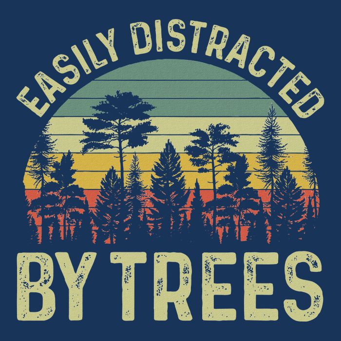Easily Distracted By Trees Funny Tree Planting Trees Infant Baby Jersey Bodysuit