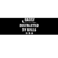 Easily Distracted By Balls Funny Golf Ball Putt Design Bumper Sticker