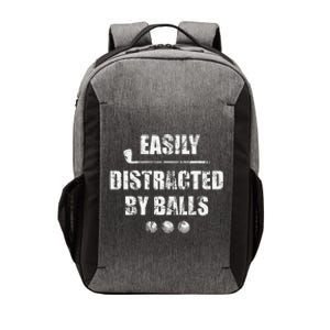 Easily Distracted By Balls Funny Golf Ball Putt Design Vector Backpack