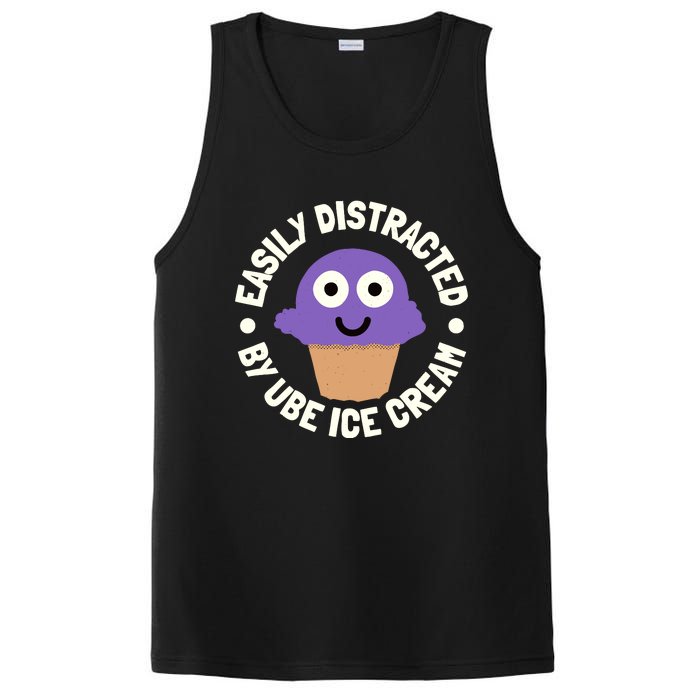 Easily Distracted By Ube Ice Cream Ube Ice Cream Lover PosiCharge Competitor Tank