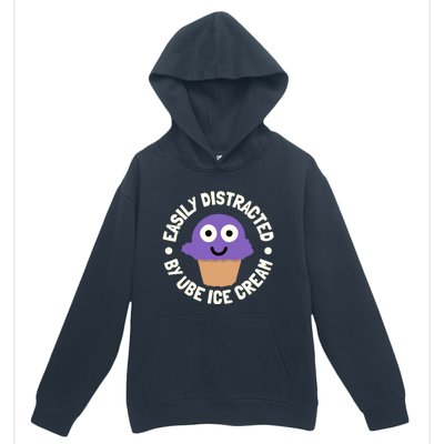 Easily Distracted By Ube Ice Cream Ube Ice Cream Lover Urban Pullover Hoodie