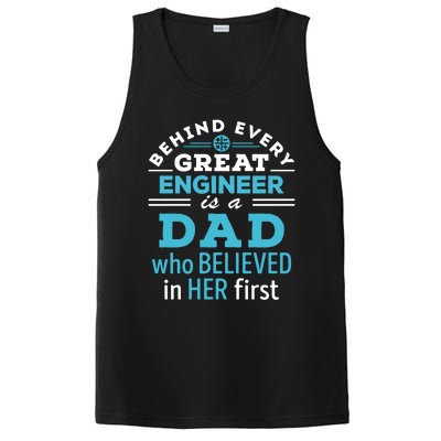 Engineer Dad Behind Every Great Engineer Is Dad Who Believed Great Gift PosiCharge Competitor Tank