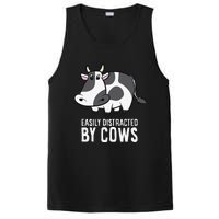 Easily Distracted By Cows Cattle Farming Cows PosiCharge Competitor Tank