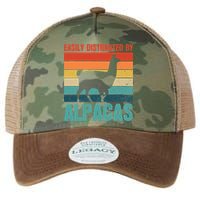 Easily Distracted By Alpacas Design For An Alpaca Fan Legacy Tie Dye Trucker Hat