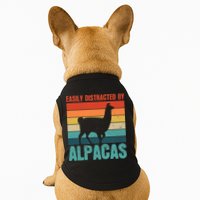 Easily Distracted By Alpacas Design For An Alpaca Fan Doggie Tank