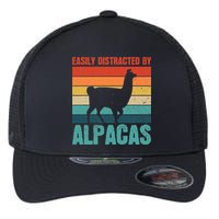 Easily Distracted By Alpacas Design For An Alpaca Fan Flexfit Unipanel Trucker Cap