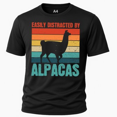 Easily Distracted By Alpacas Design For An Alpaca Fan Performance Shirt