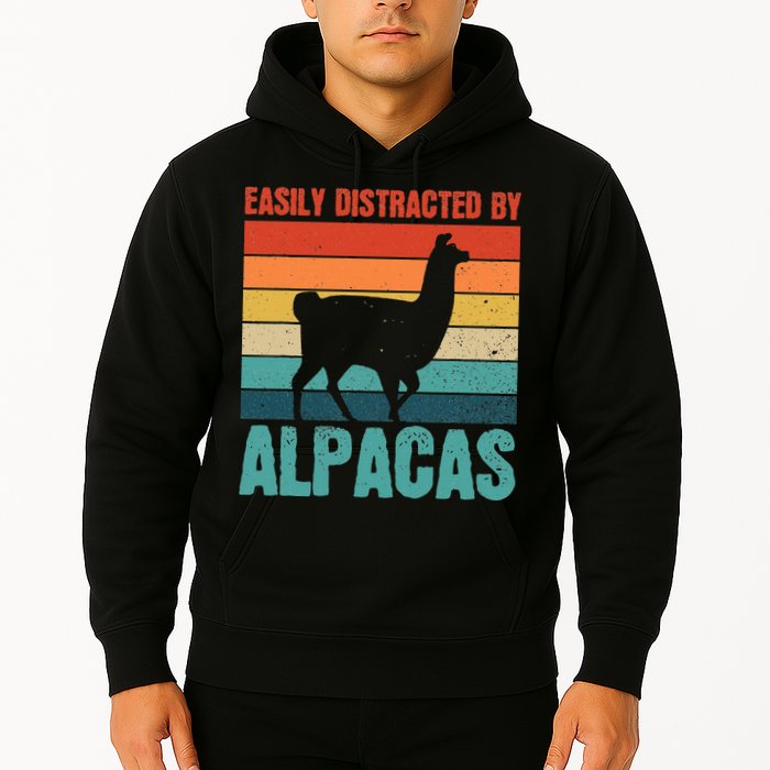 Easily Distracted By Alpacas Design For An Alpaca Fan Hoodie