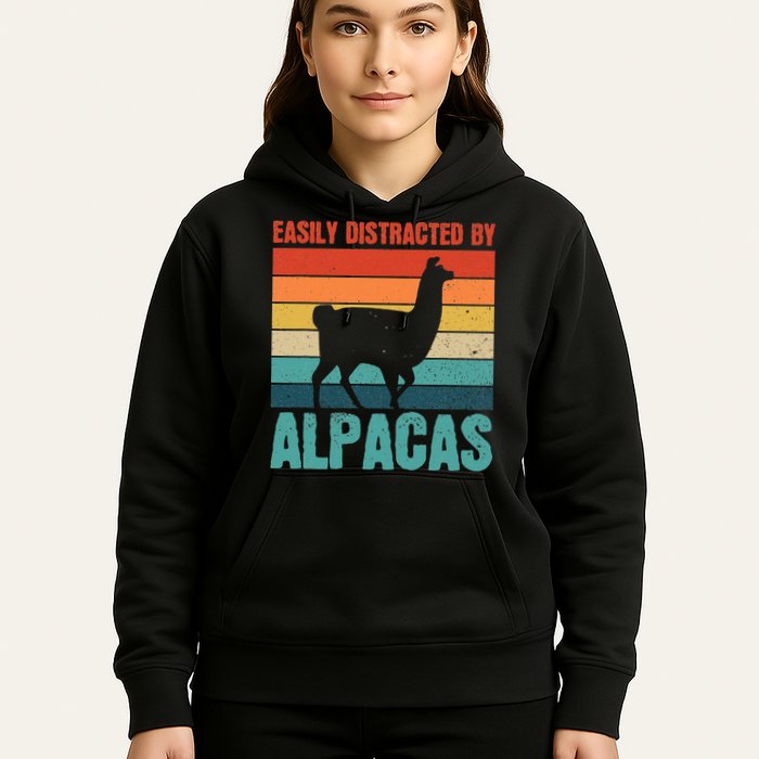 Easily Distracted By Alpacas Design For An Alpaca Fan Hoodie