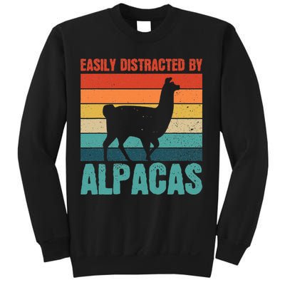 Easily Distracted By Alpacas Design For An Alpaca Fan Sweatshirt