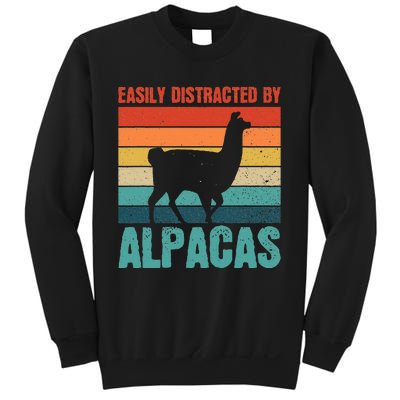 Easily Distracted By Alpacas Design For An Alpaca Fan Sweatshirt