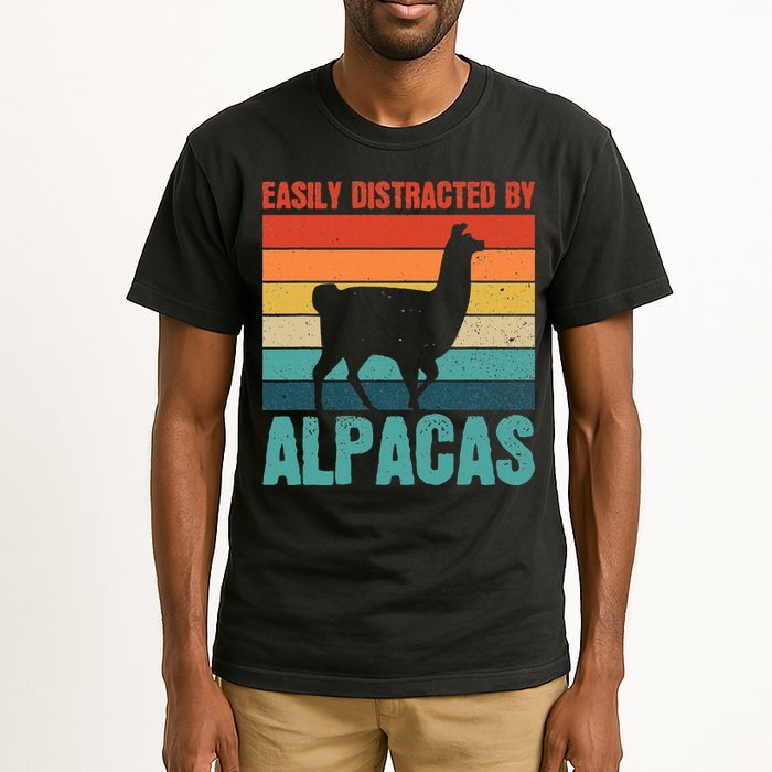 Easily Distracted By Alpacas Design For An Alpaca Fan Tall T-Shirt