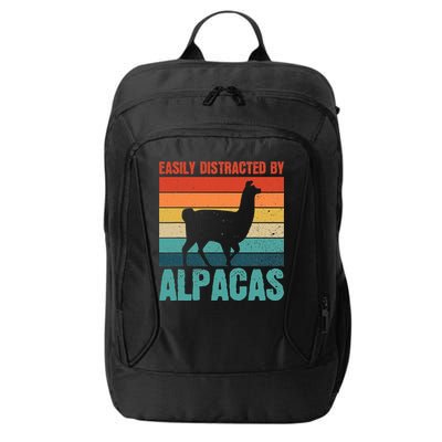 Easily Distracted By Alpacas Design For An Alpaca Fan City Backpack