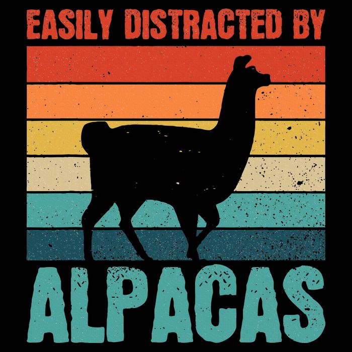 Easily Distracted By Alpacas Design For An Alpaca Fan Backpack