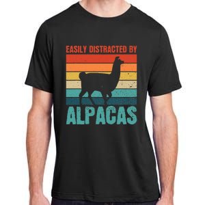 Easily Distracted By Alpacas Design For An Alpaca Fan Adult ChromaSoft Performance T-Shirt