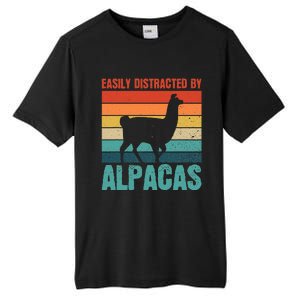 Easily Distracted By Alpacas Design For An Alpaca Fan Tall Fusion ChromaSoft Performance T-Shirt