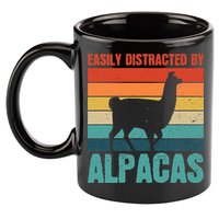 Easily Distracted By Alpacas Design For An Alpaca Fan 11oz C Handle Ceramic Mug