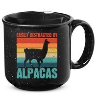 Easily Distracted By Alpacas Design For An Alpaca Fan 15oz Campfire Ceramic Mug