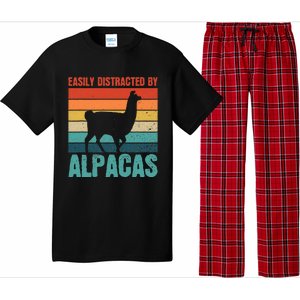 Easily Distracted By Alpacas Design For An Alpaca Fan Pajama Set