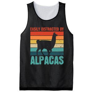 Easily Distracted By Alpacas Design For An Alpaca Fan Mesh Reversible Basketball Jersey Tank