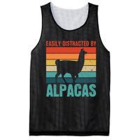 Easily Distracted By Alpacas Design For An Alpaca Fan Mesh Reversible Basketball Jersey Tank