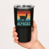 Easily Distracted By Alpacas Design For An Alpaca Fan Tumbler