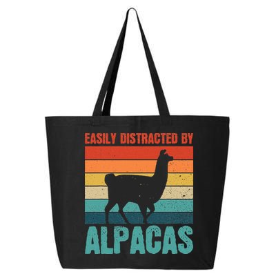 Easily Distracted By Alpacas Design For An Alpaca Fan 25L Jumbo Tote