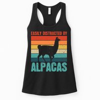 Easily Distracted By Alpacas Design For An Alpaca Fan Womens Tank Top