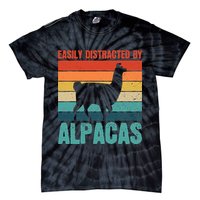 Easily Distracted By Alpacas Design For An Alpaca Fan Tie-Dye T-Shirt