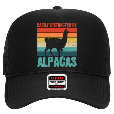 Easily Distracted By Alpacas Design For An Alpaca Fan Trucker Hat