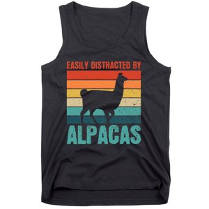 Easily Distracted By Alpacas Design For An Alpaca Fan Tank Top