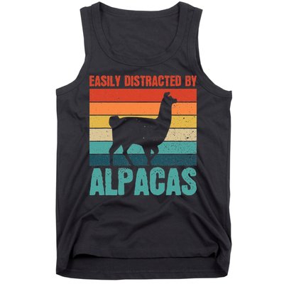 Easily Distracted By Alpacas Design For An Alpaca Fan Tank Top