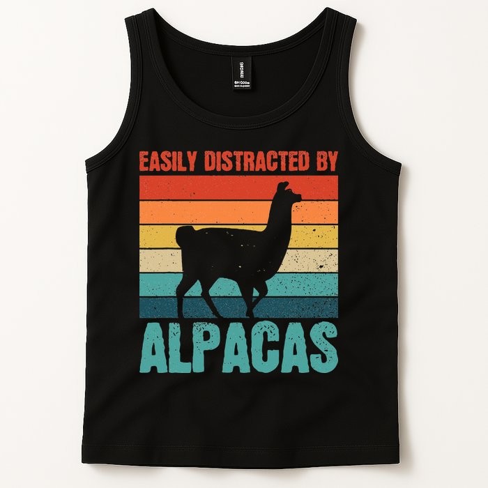 Easily Distracted By Alpacas Design For An Alpaca Fan Tank Top