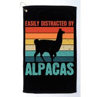 Easily Distracted By Alpacas Design For An Alpaca Fan Golf Towel