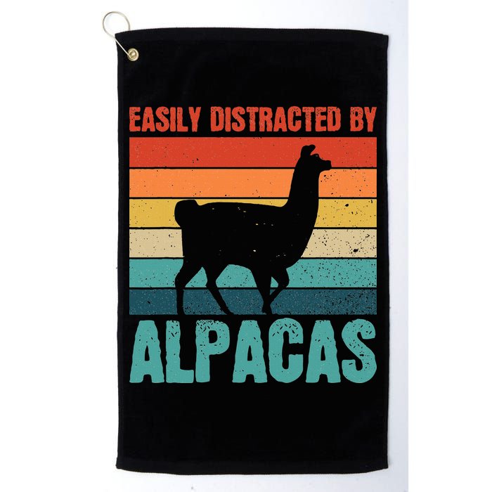 Easily Distracted By Alpacas Design For An Alpaca Fan Golf Towel