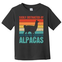 Easily Distracted By Alpacas Design For An Alpaca Fan Toddler T-Shirt