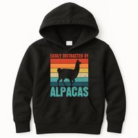 Easily Distracted By Alpacas Design For An Alpaca Fan Kids Hoodie
