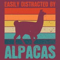 Easily Distracted By Alpacas Design For An Alpaca Fan 16oz Travel Tumbler